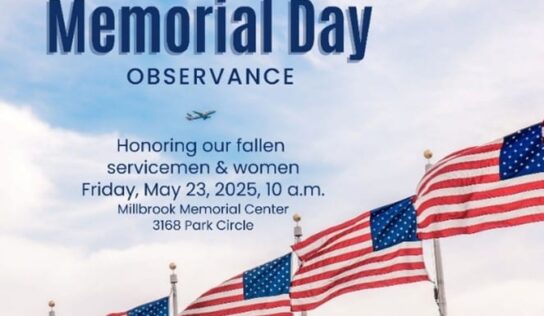 City of Millbrook to Host Two Memorial Day Events
