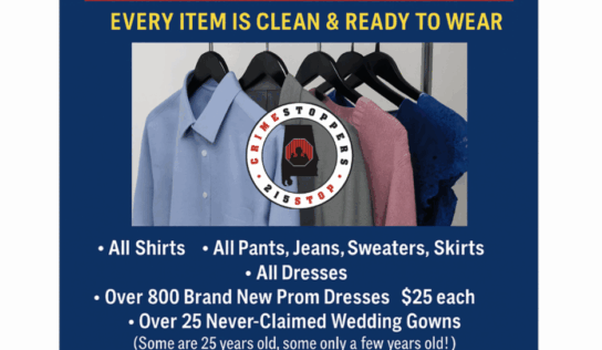Jim Massey’s: Unclaimed clothing sale to benefit CrimeStoppers