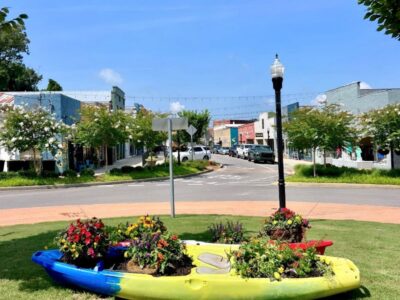 Downtown Wetumpka in Full Bloom — A Reflection of Growth and Progress