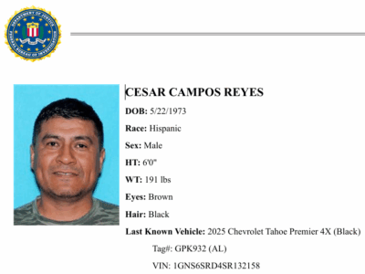 Cesar Campos-Reyes now in custody after raids this morning at multiple Alabama businesses