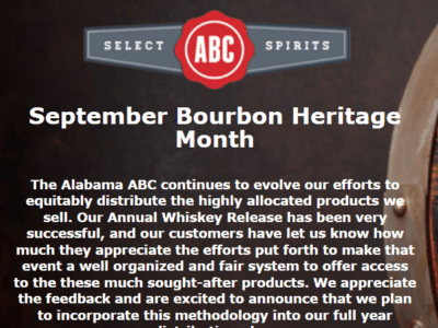ABC Board announces lineup of special sweepstakes for National Bourbon Heritage Month
