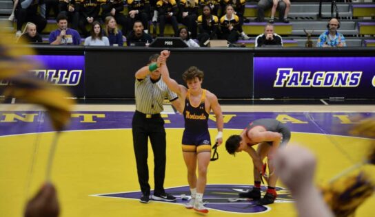 Former Wetumpka wrestler Chad Strickland won first ever match for Montevallo wrestling program as a freshman, won 23 matches as a sophomore