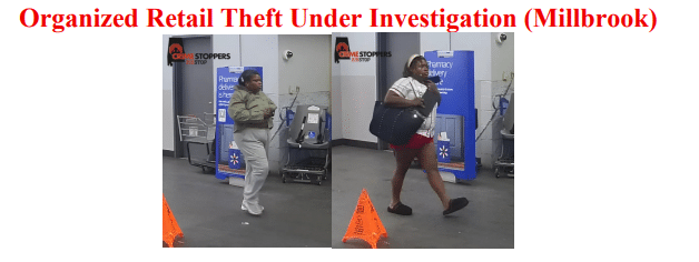 Millbrook Police seek public’s help in identifying Walmart theft suspects