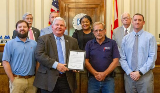 Elmore County Commission honors Mitch Savage for 28 years of service