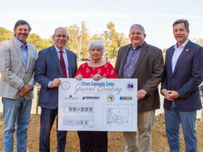 Town of Elmore breaks ground on new community center