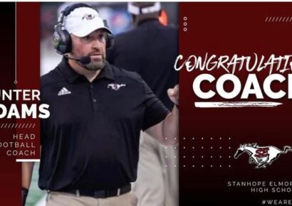 EAN Names Stanhope Elmore Football Coach Hunter Adams as Elmore County Football Coach of the Year  