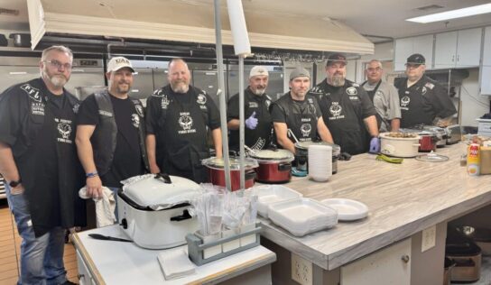 American Legion Post 133, the Punishers LEMC serve breakfast to support Operation Blue Santa