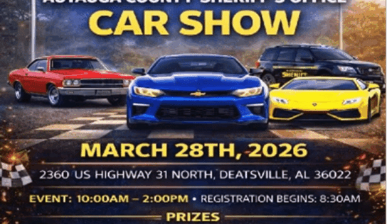 Autauga County Sheriff’s Office to host Inaugural Car Show March 28