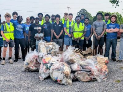 Volunteers turn out for Pine Level Spring cleanup