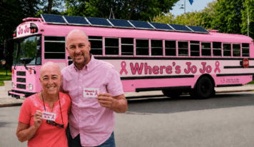 Pink bus journey gives local couple a new road forward after terminal cancer diagnosis