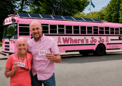 Pink bus journey gives local couple a new road forward after terminal cancer diagnosis