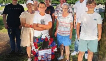 Patriotic ceremony honors Revolutionary War veteran buried in Pine Level